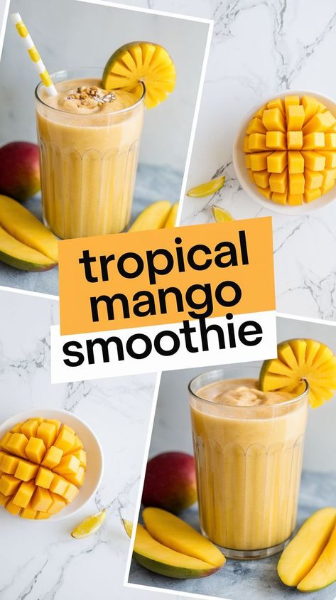 How to Make a Delicious Mango Smoothie Panera Mango Smoothie Recipe, Mini Blender Recipes, Magic Bullet Smoothie Recipes, Sunset Smoothie, Magic Bullet Smoothies, Pineapple Mango Smoothie, Blender Recipes Smoothies, Party Planning Food, Mango Smoothie Recipe