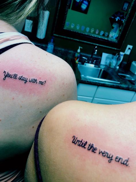 harry potter 💛 | Jul 5th 2018 | 593904 Harry Potter Quotes Tattoo Ideas, Harry Potter Duo Tattoos, Harry Potter Collar Bone Tattoo, Harry Potter After All This Time Tattoo, Mother Daughter Harry Potter Tattoos, Harry Potter Tattoos Small Quotes, Matching Tattoos Harry Potter, Harry Potter Sibling Tattoos, Funny Mother Daughter Tattoos