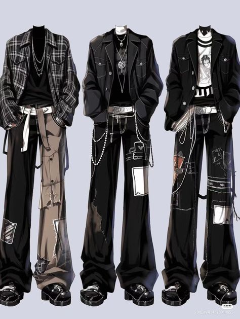 Anime Guy Outfits, Anime Boy Outfits, Guy Outfits Casual, Tech Outfit, Character Fashion, Clothing Design Sketches, Fashion Drawing Dresses, Anime Inspired Outfits, Dress Design Sketches