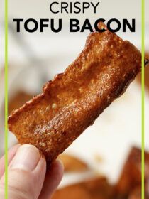 Vegan Smoked Tofu Recipes, Tofu Bacon Bits, Vegan Tofu Sauce, Tofu Bacon Marinade, Quinoa Crusted Tofu, Vegan Australian Food, Tofu Bacon Recipe, Easy Tofu Recipes Quick, Tofu Benefits