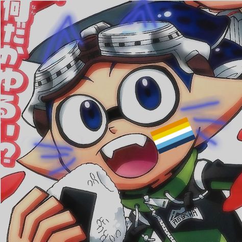 #splatoonmanga #splatoon #splatoonpfp #aroacepfp #pride Splatoon Goggles X Rider, Stealth Goggles Splatoon Manga, Pfp Splatoon, Agent 3 Pfp Splatoon, Rider And Goggles Splatoon, Goggles Splatoon, Splatoon Pfp, Splatoon, Goggles