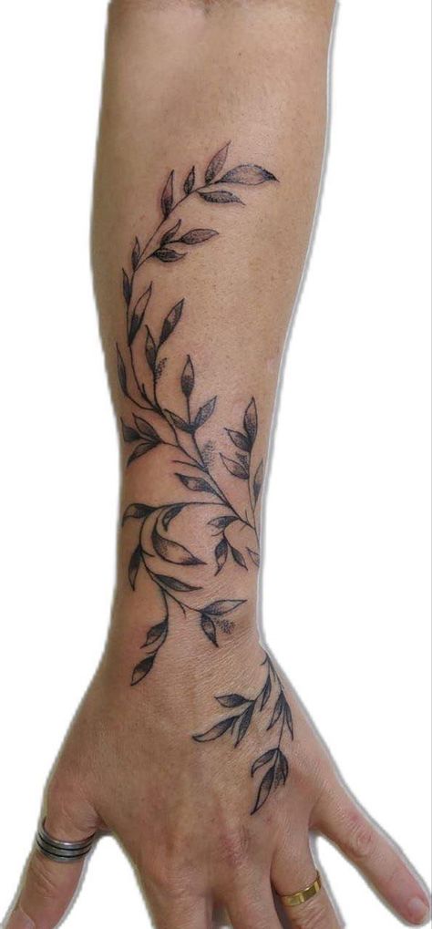 Flower Vine Tattoos, Rib Tattoos For Guys, Hand Tattoo Designs, Wrap Around Tattoo, Around Arm Tattoo, Wrap Tattoo, Tattoos For Women Flowers, Pieces Tattoo, Tasteful Tattoos