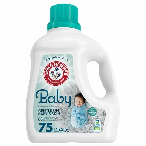 List Of Baby Essentials, Baby Essential List, Baby Stains, Hypoallergenic Laundry Detergent, Baby Laundry Detergent, Baby Detergent, Newborn Needs, Baby Laundry, Washing Detergent