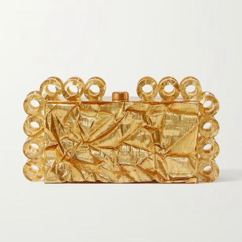 Cult Gaia
Harlow chunky-crystal clutch bag Gold Clutch Purse, Cult Gaia Bag, Acrylic Clutch, Gold Lame, Crystal Clutch, Gold Clutch, Metallic Fabric, Cult Gaia, Curator Style