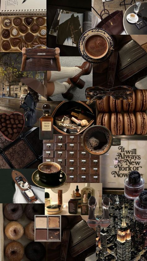 fall type vibe<3 • tags: (ignore) #fall #fallaesthetic #brown #brownaesthetic #moodboard #coffee #tea #fallgirlaesthetic Brunette Aesthetic, Fall Mood Board, Chocolate Girls, Yt Channel, Vision Board Inspiration, Espresso Martini, Academia Aesthetic, Brown Aesthetic, Autumn Aesthetic