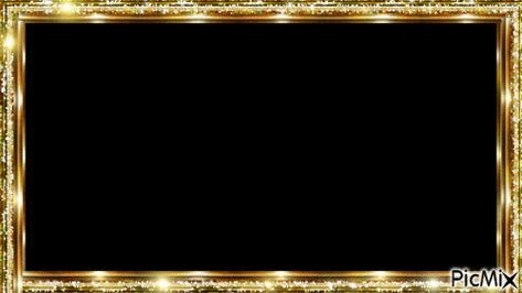 Png Video, Black And Gold Frame Background, Golden Border Frame, Golden Border Png, Golden Circle Frame Png, Video Frame, Gold Frame Transparent Background, Gold Png, Movie Studio