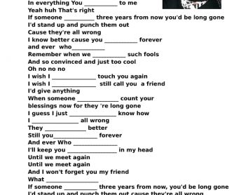 Fill in the Blank Songs! Fill In The Blank Poems, Fill In The Blank Songs Lyrics, Journal Therapy, Feeling Song, Therapy Resources, Fill In The Blank, Art Journal Therapy, English Worksheets, Music Therapy