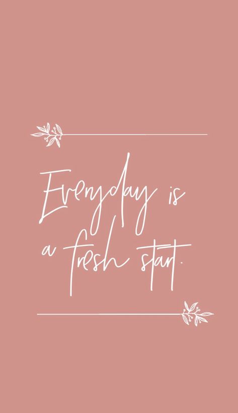 Everyday Is A Fresh Start, Cute Iphone Wallpapers, Quotes Ideas, Contact Card, Instagram Feeds, Ipad Wallpapers, Cute Iphone, Phone Aesthetic, Mood Wallpaper