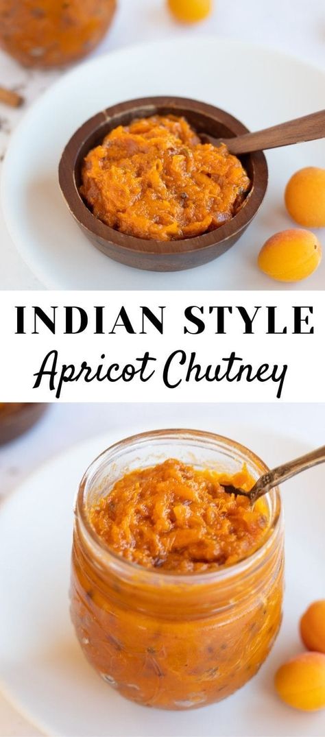 Sweet, spicy and tangy Apricot Chutney is so easy to make on the stovetop or in the instant pot. This vegan and gluten-free chutney is so versatile and great on so many things. | apricot recipes fresh | best dip ever | Indian chutney | pipingpotcurry.com Apricot Recipes Fresh, Apricot Chutney, Best Dip Ever, Indian Chutney, Bowls Ideas, Best Dip, Apricot Recipes, Dips Recipes, Vegetarian Instant Pot