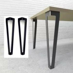 Metal Legs For Table, Meja Outdoor, Table Base Design, Iron Furniture Design, Metal Furniture Legs, Steel Dining Table, Furniture Design Chair, Furniture Details Design, Industrial Design Furniture