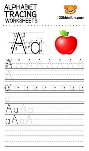 Alphabet Tracing Worksheets A-Z free Printable for Preschooler and Kindergartener. This Alphabet Tracing is a great activity for kids to practice letter recognition and handwriting skills. Printable letter A tracing worksheet. #lettertracing #handwritingworksheets #kindergarten Letter Tracing And Writing Worksheets, Letter A Handwriting Worksheet, Letter A Trace Worksheet, 123kidsfun.com Alphabet Letters A-z, Letter Tracing Printables Free, Letter Practice Kindergarten, Trace Alphabet, Tracing Letters Preschool, Alphabet Practice Worksheets