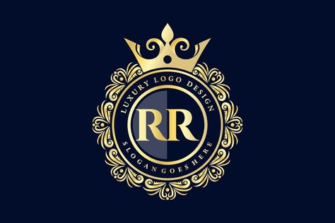 Rr Logo, Ganesh Chaturthi Images, Luxury Logo Design, Name Wallpaper, Logo Banners, Luxury Logo, Cityscape Photos, Initial Letter, Initial Letters