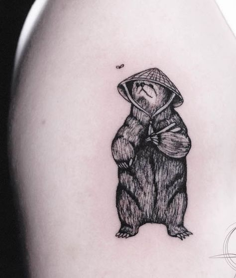 Tattoos Men Leg, Bear With Fish Tattoo, Honeybear Tattoo, Cool Bear Tattoos, Bear Tattoo Ideas, Unique Bear Tattoo, Bear Sketch Tattoo, Cute Bear Tattoo, Bear Nature Tattoo