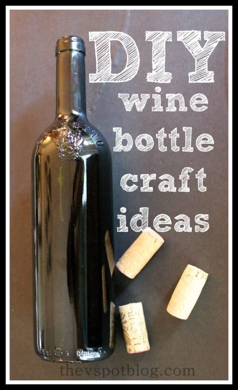 I tend to have a lot of empty wine bottles around the house (Don’t you judge!) So, I thought I’d share some great ideas for upcycling and re-purposing those empties…. DIY Wine Bot… Diy Wine Bottle Crafts, Wine Bottle Craft, Bottle Craft Ideas, Fall Wine Bottles, Diy Wine Bottle, Wine Bottle Project, Bottle Decorations, Bottles Diy, Empty Wine Bottles