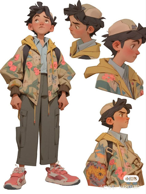 My hope is to share my knowledge with you so you too can expand your love for the arts. Thank you for your interest! Concept Art Turnaround, Simple Color Illustration, Male Character Design Cute, Kid Character Art, Character Design Shapes, Kid Drawing Reference, 2d Character Illustration, Children Character Design, Rendering Digital Art