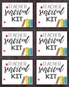 Teacher survival kit Teacher Survival Kit Free Printable Tags, Meet The Teacher Gifts For Teacher, Teacher Survival Kit Free Printable, Meet The Teacher Gifts For Students, Meet The Teacher Gifts, Teacher Emergency Kit, Teacher Survival Kit, Back To School Teacher Gifts, Teacher Printables