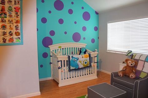 Nursery Ideas Good Enough For Any Pinterest Board Monsters Inc Bedroom, Monsters Inc Room, Pixar Nursery, Monsters Inc Nursery, Disney Themed Nursery, Monsters Inc Baby Shower, Monster Room, Monster Nursery, Monsters Inc Baby