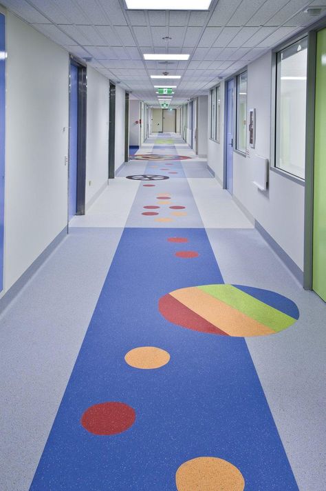 Forbo Marmoleum, School Floor, Natural Wood Kitchen, School Building Design, Kindergarten Design, Pattern Sheet, Hospital Interior, School Interior, Kids Flooring