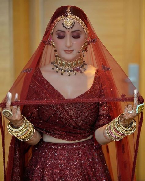 The Wedding Corp on Instagram: “~What a stunner! ❤️😻 . MUA: @samairasandhu  Outfit: @payalkeyalofficial  Bride: @deepalisherawat . #indianwedding #indianbride…” Dulhan Photoshoot, शादी की तस्वीरें, Indian Wedding Bride, Hd Makeup, Bridal Lehenga Designs, Latest Bridal Lehenga, Lehenga Red, Indian Bridal Photos, Wedding Lehenga Designs