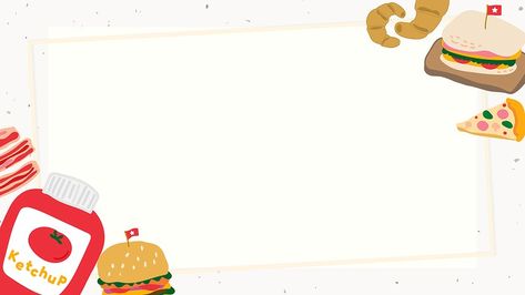 Food Frame, Food Doodle, Cartoon Apple, Sandwich Burger, Strawberry Background, Food Hamburger, Wallpaper Powerpoint, Food Doodles, Powerpoint Slide Designs