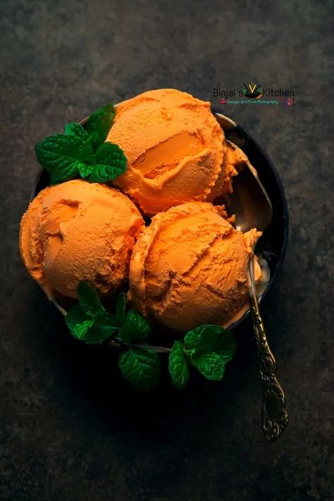 Vegan Mango Ice Cream Recipe - Binjal's VEG Kitchen Vegan Mango Ice Cream, Mango Ice Cream Recipe, I Lost 100 Pounds, Best Vegan Desserts, Mango Ice Cream, Healthy Food Menu, Lost 100 Pounds, Ice Cream Recipe, Vegan Ice Cream