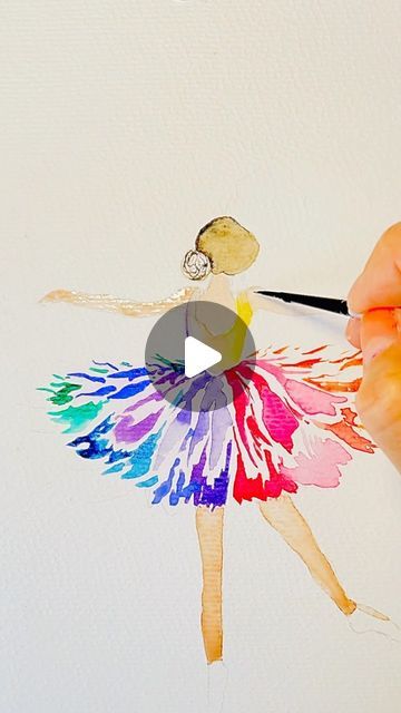 Nadia Sacchetto’s Watercolor Art on Instagram: "New design, Tuesday Watercolour Ballerina  🧡💕🧡💕🧡💕🧡💕🧡  Artist: @nadz1967  Paints used: @winsorandnewton  Paper: @artnfly   🧡💕🧡💕🧡💕🧡💕🧡  🧡💕  🧡💕  🧡💕  🧡💕  🧡💕  #new #dancer  #practice  #wildflowers #tutorial  #spring #weekday  #design #reelsvideo  #newpainting  #tuesday  #watercolorpainting  #new #art #artist #artwork #artoftheday #artistsoninstagram  #newreel #motivation #inspiration #flowers #perennials #reelsinstagram #artreels #april #instamood #instadaily  #instareels  #instagood" Dancing Watercolor, Watercolor Ballerina, Ballet Watercolor, Dancer Watercolor, Ballet Shoes Watercolor Painting, Watercolor Ballet Dancers Paintings, Art Projects, Watercolor Paintings, Hand Painted