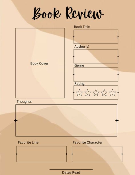 Good Notes Book Review, Book Recommendations Template, Book Rating Journal, Book Rating Bullet Journal, Reading Review Template, Book Reviews Template, How To Write A Book Review, Instagram Book Review Template, Book Presentation Ideas