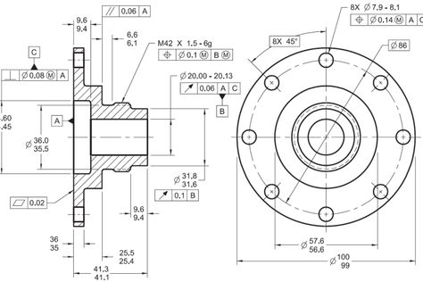 GD&T, which stands for Geometric Dimensioning and Tolerancing, is like a special language that helps engineers and designers communicate how parts should be made and put together. It's a set of rules on drawings that goes beyond just saying how big something should be. Geometric Dimensioning And Tolerancing, Mechanical Engineering Drawing, Mechanics Drawing, Cad Cam Design, Mechanical Drawings, Mechanic Engineering, Solidworks Tutorial, Mechanical Engineering Design, Technical Design