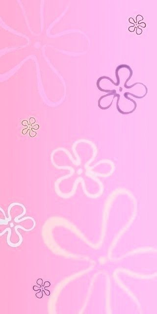 Spongebob Flower Wallpaper, Sponge Wallpaper, Pink Spongebob Wallpaper, Chill Cartoon, Aesthetic Spongebob, Sponge Bob Flowers, Pink Spongebob, Pastel Spongebob Wallpaper, Pink Spongebob Aesthetic