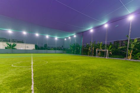 Turf Cricket and Foot-Ball Court at Our Zone Turf Cricket, Foot Ball, Volleyball, Soccer Field, Soccer, Football, India, American Football