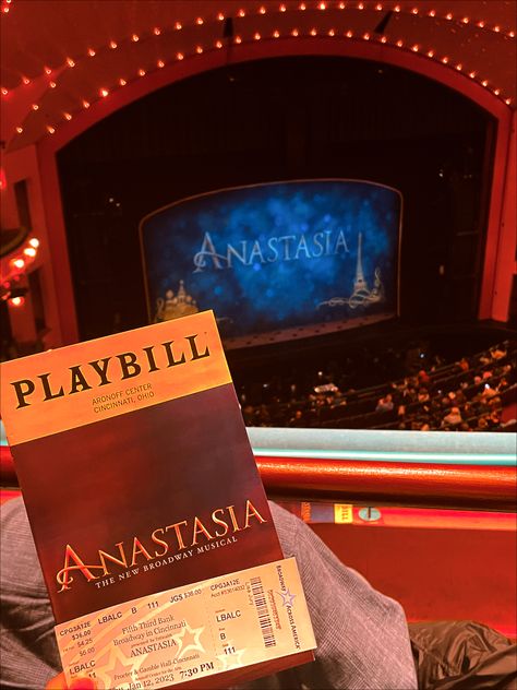 Anastasia On Broadway, Anastasia Playbill, Anastasia Musical Aesthetic, Anastasia Aesthetic Disney, Broadway Anastasia, Anastasia Core, Anastasia Aesthetic, Anastasia Book, Dimitri Anastasia