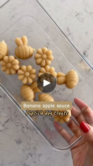 Apple Banana Dog Treats, Banana Treats, Dog Treat Recipe, Diy Dog Food, Apple Treat, Diy Phone Case Design, Apple Sauce, Treat Recipes, Dog Cookies