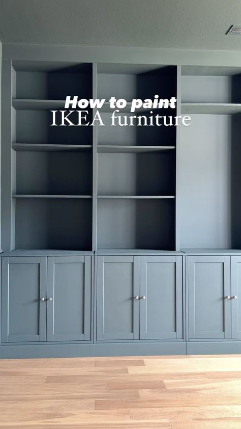 1905 Green, Paint Ikea Furniture, Ikea Havsta, Home Styling Ideas, Billy Hack, Ikea Billy Hack, Billy Ikea, Painting Ikea Furniture, Billy Bookcases