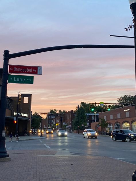 a sunset at the ohio state university Ohio State Aesthetic, Miami Ohio University, Ohio State University Aesthetic, Ohio State Campus, Ohio University Aesthetic, Ohio State University Logo, Miami Ohio, Ohio State University Campus, Miami University Ohio