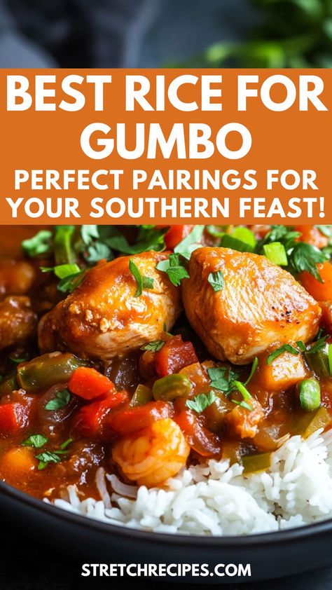 Try this quick and hassle-free chicken and sausage gumbo, complete with the best rice to pair. Perfect for two, this easy recipe brings authentic Southern flavors to your table without the hassle. Save this now and click through for the full guide! The Best Gumbo Recipe, Recipe For Gumbo, Best Gumbo Recipe, Louisiana Gumbo, Gumbo Recipe Easy, Chicken And Sausage Gumbo, Best Rice Recipe, Chicken Sausage Gumbo, Etouffee Recipe