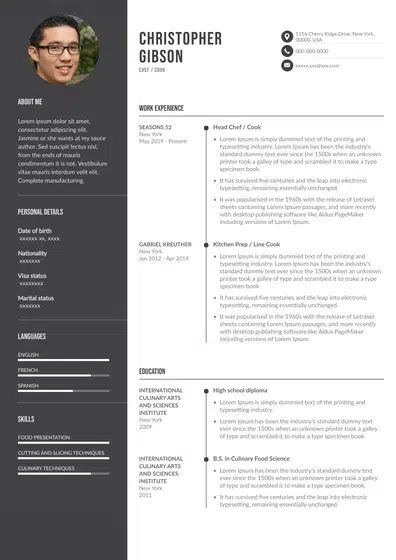 Chef Resume, Cv Sample, Chef Jobs, Becoming A Chef, Resume Work, Resume Summary, No Experience Jobs, Resume Format, Executive Chef