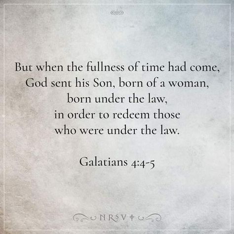 Galatians 4:4-5, Galatians 4, Hebrew Roots, Bible Passages, Faith In God, Christian Life, Bible Scriptures, Bible Quotes, Bible