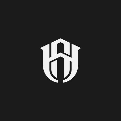 Initial HA AH H A Monogram Logo Template Vector Illustration Isolated in Black White Background A Monogram Logo, Black White Background, H Monogram, Typographic Logo, A Monogram, Black And White Background, Luxury Logo, Logo Design Creative, Creative Tattoos