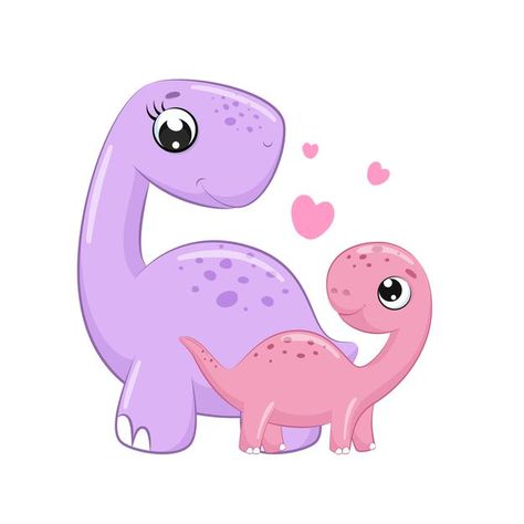 Happy Mothers Day Clipart, Dinosaur Birthday Theme, Dinosaur Themed Birthday Party, Dinosaur Drawing, Dinosaur Illustration, Girl Dinosaur, Dinosaur Stickers, Baby Dino, Dino Birthday