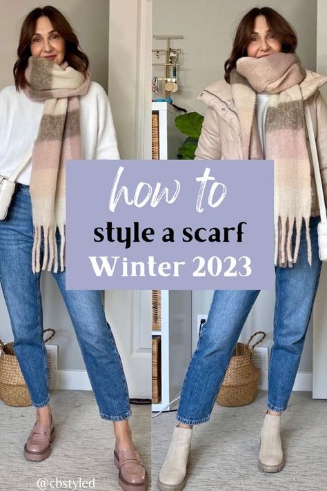 Hello there, fashion enthusiasts! I’m Catherine, and today I’m excited to share with you some fabulous scarf outfit ideas for 2024. As a fashion profe... Fall 2023 Scarf Trends, Winter Scarf 2023, Scarf 2023 Winter, How To Wear A Winter Scarf With Coat, Style Scarf Winter, Scarf Trends 2023 Winter, Trendy Scarfs 2023, Are Scarves In Style 2023, Scarf 2023 Trend