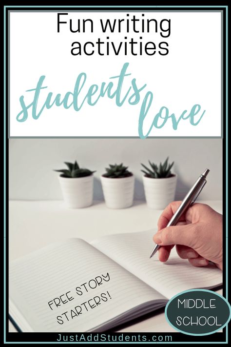 Fun Writing Activities to Engage Students - Just Add Students Grade 6 Writing Activities, Creative Writing Elementary, Fun Creative Writing Activities, Fun Writing Activities Middle School, Creative Writing Assignments, 6th Grade Writing, Writing Skill, Fun Writing Activities, Writing Mini Lessons