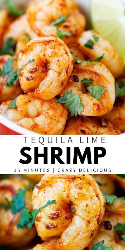 Tequila Lime Shrimp, Mexican Shrimp Recipes, Lime Shrimp Recipes, Cilantro Lime Shrimp, Mexican Recipe, Grilled Shrimp Recipes, Rasa Malaysia, Lime Recipes, Shrimp Dinner