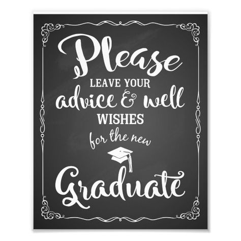 advice and well wishes graduation party sign Graduation Party Checklist, High School Graduation Party Decorations, College Grad Party, Graduation Party Signs, Backyard Graduation Party, White Fondant, Outdoor Graduation Parties, Senior Graduation Party, Graduation Party High