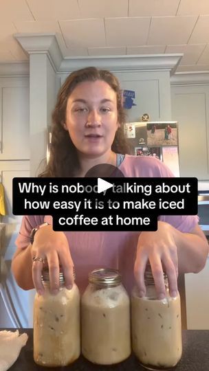 347K views · 2.2K reactions | I have tried iced coffee for years at home and nothing is as good or as easy as this! #stayathomemommylife&#coffeeathomeisthebest #starbucksdrinks #savingmoney #homesteadlifeinthemaking #homemadefood #homemadefoodisthebest #icedcoffeeathome#whyisnoonetalkingaboutthis | Mallory812 | Mallory812 · Original audio Home Iced Coffee, Diy Iced Coffee, Iced Coffee At Home, How To Make Ice Coffee, Ice Coffee Recipe, Ice Coffee, Family Restaurants, Homemade Treats, Starbucks Drinks