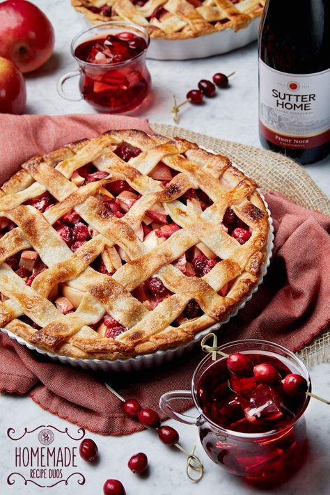 Our Strawberry-Apple-Cranberry Pie recipe is sure to bring everyone to the table this holiday season. Fill your bellies, and your home, with love. Get this happy go holiday recipe. SutterHome.com Apple Cranberry Pie Recipe, Apple Cranberry Pie, Cranberry Pie, Strawberry Pie Filling, Cranberry Apple, Wine Pairings, Christmas Week, Wine Food Pairing, Strawberry Pie