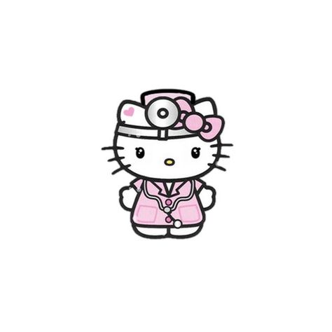 Doctor Icon, Hello Kitty Pfp, Doctor Stickers, Kitty Pfp, Images Hello Kitty, Kuromi Sanrio, Walpaper Hello Kitty, Hello Kitty Images, Hello Kitty Aesthetic