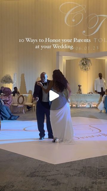 Wedding Planner | Orlando | Tampa | Miami & beyond on Instagram: "10 ways to honor your parents @ your wedding!

WAIT! First hit “save” so that you can come back to this video when you’re wedding planning. 

1. Plan a SURPRISE dance for one or both of your parents! 
2. Set up a dedication spot of your parents wedding photos or photos in general at your reception.
3. Thank your parents during the speeches/toasts.
4. Ask one of your parents to read during your ceremony.
5. Name or dedicate one of your signature drinks to your parents!
6. Set up a first look with your parents.
7. Mention your parents during your wedding ceremony.
8. Order your parents a personalized thank you gift.
9. Dedicate a song to them during your reception.
10. Incorporate a wedding detail from your parents wedding int Songs For Parents To Walk Into Wedding, Parents Dance Songs Wedding, Parents Wedding Photos, Mom And Son Wedding Dance Songs, Honor Your Parents, Songs For Father Daughter Dance Wedding, Father And Daughter Wedding Dance Songs, Surprise Dance, Parents Wedding