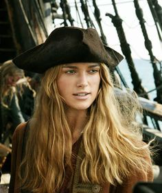 *ELIZABETH SWANN (Keira Knightly) ~ PIRATES of the CARIBBEAN: Elizabeth Swann, Keira Knightley, The Caribbean, Blonde Hair, A Woman, Blonde, Hair