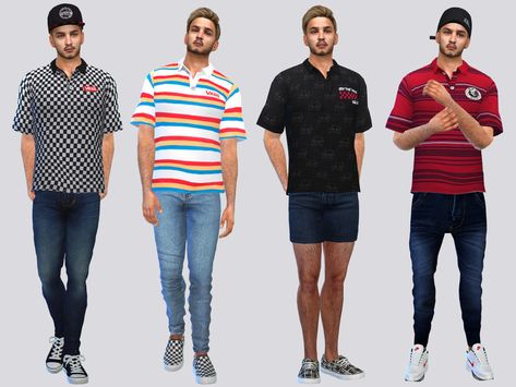 Cc Dress, Vans Clothing, Male Sims, Sims 4 Male Clothes, Biker Denim, Male Clothes, Formal Pants, Men's Vans, Sims 4 Cas