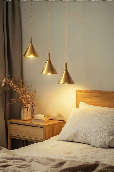 Hanging pendant lights bedroom